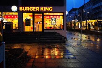 Ein Burger King in Stuttgart west